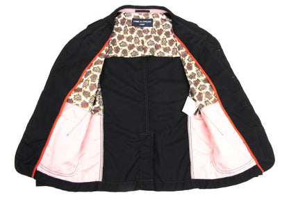 COMME des GARCONS HOMME Wool Paisley Jacket Black Size S