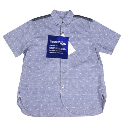 JUNYA WATANABE MAN Chambray Floral BD Sleeve Shirt Size XS