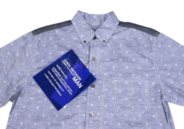 JUNYA WATANABE MAN Chambray Floral BD Sleeve Shirt Size XS