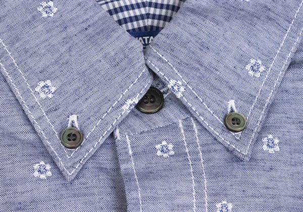 JUNYA WATANABE MAN Chambray Floral BD Sleeve Shirt Size XS