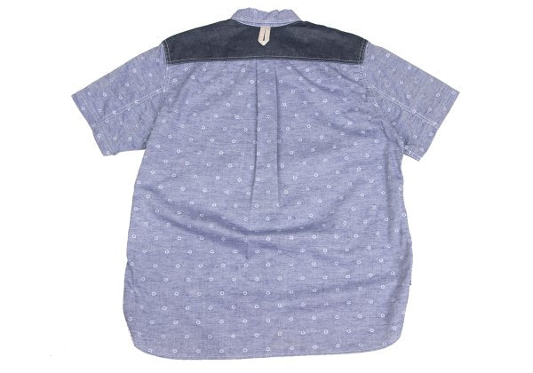 JUNYA WATANABE MAN Chambray Floral BD Sleeve Shirt Size XS