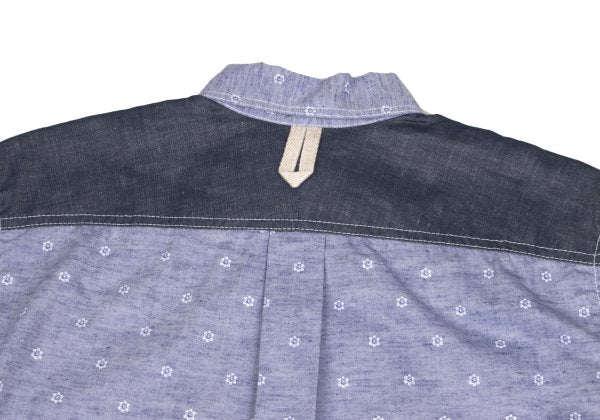 JUNYA WATANABE MAN Chambray Floral BD Sleeve Shirt Size XS