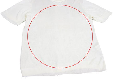 COMME des GARCONS Acrylic Short Sleeve Sweater White Size M