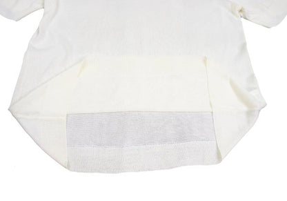 COMME des GARCONS Acrylic Short Sleeve Sweater White Size M