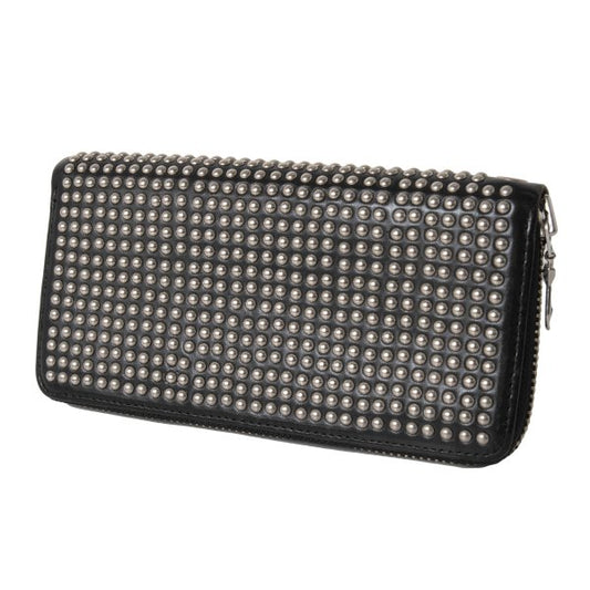 LIMI feu Studded Leather Wallet Black