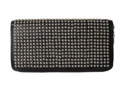 LIMI feu Studded Leather Wallet Black