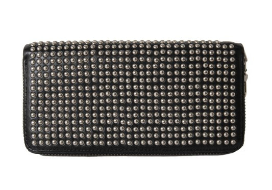 LIMI feu Studded Leather Wallet Black