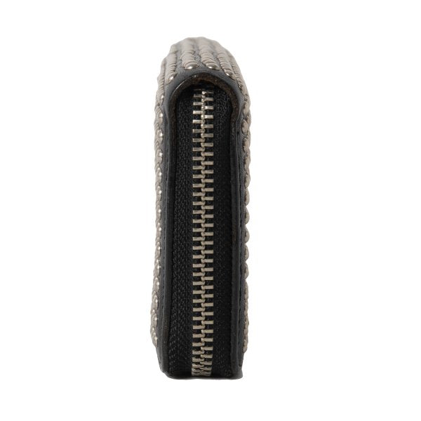 LIMI feu Studded Leather Wallet Black