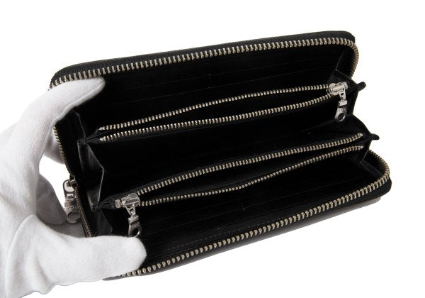 LIMI feu Studded Leather Wallet Black