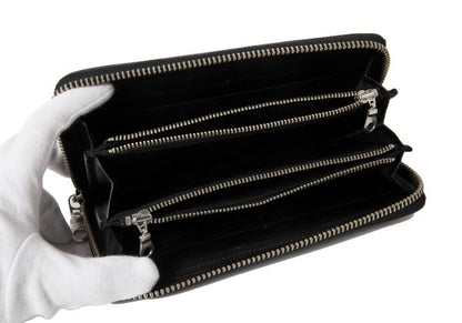 LIMI feu Studded Leather Wallet Black