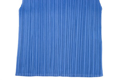 PLEATS PLEASE Pleated Sleeveless Top Light Blue Size 3