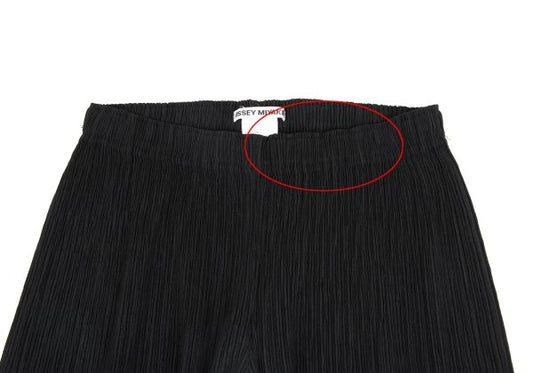 ISSEY MIYAKE Pleated Wide Pants Black Size S