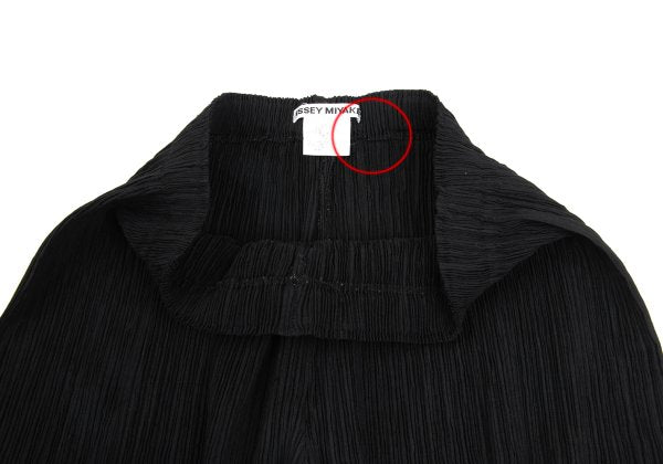 ISSEY MIYAKE Pleated Wide Pants Black Size S