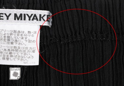 ISSEY MIYAKE Pleated Wide Pants Black Size S