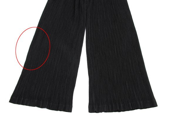 ISSEY MIYAKE Pleated Wide Pants Black Size S