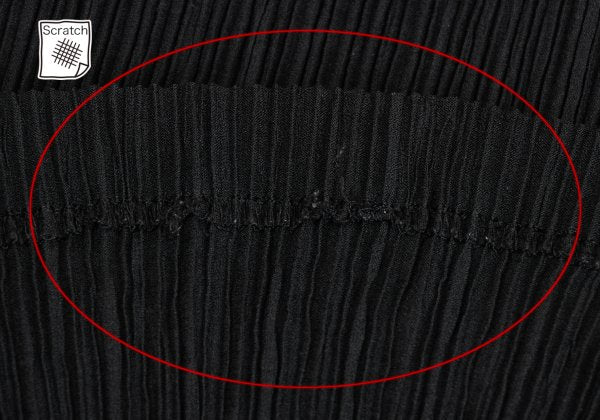 ISSEY MIYAKE Pleated Wide Pants Black Size S