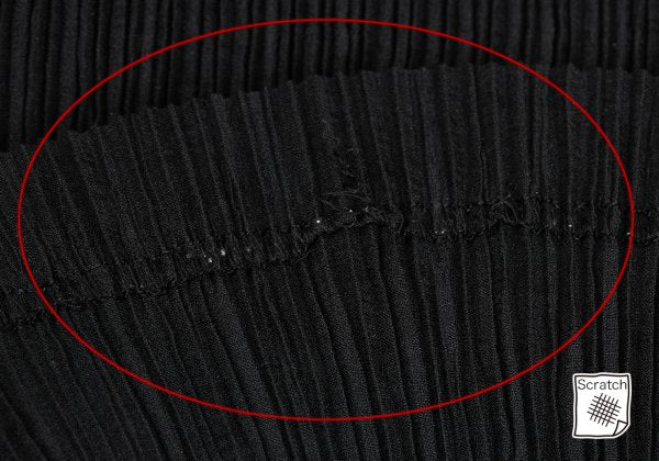 ISSEY MIYAKE Pleated Wide Pants Black Size S