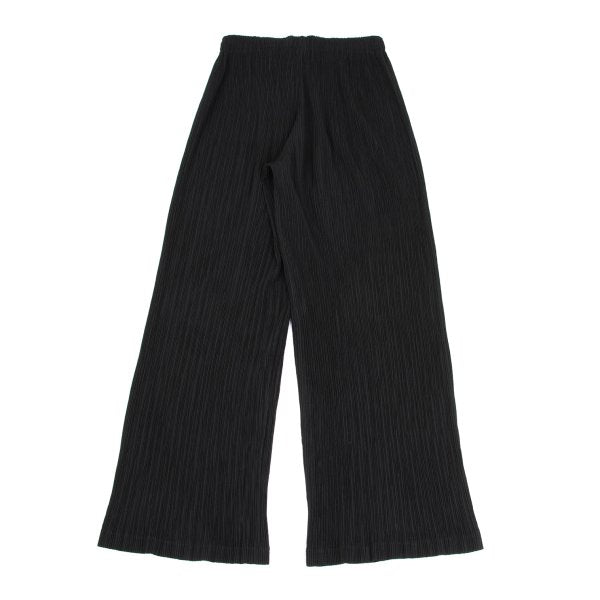 ISSEY MIYAKE Pleated Wide Pants Black Size S