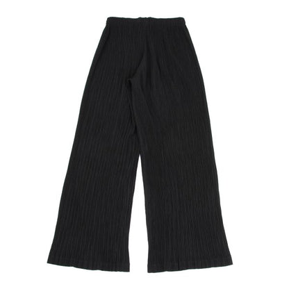 ISSEY MIYAKE Pleated Wide Pants Black Size S