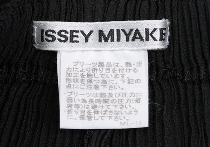ISSEY MIYAKE Pleated Wide Pants Black Size S