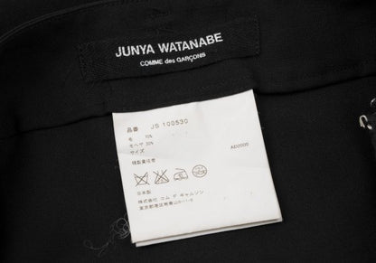 JUNYA WATANABE COMME des GARCONS Wool Skirt Black Size S
