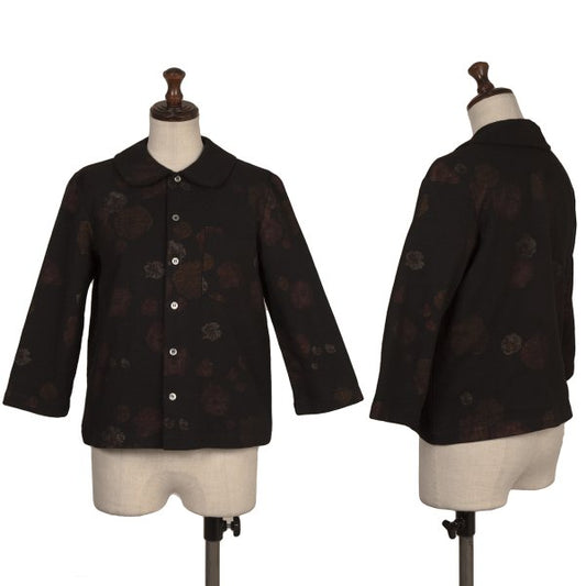 tricot COMME des GARCONS Floral Print Blouse Black Size S