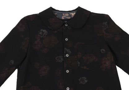tricot COMME des GARCONS Floral Print Blouse Black Size S