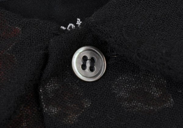 tricot COMME des GARCONS Floral Print Blouse Black Size S