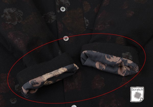 tricot COMME des GARCONS Floral Print Blouse Black Size S