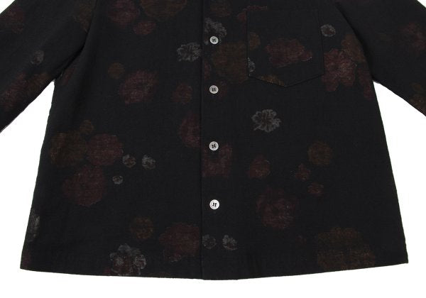 tricot COMME des GARCONS Floral Print Blouse Black Size S