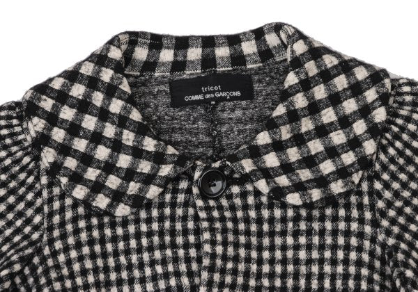 tricot COMME des GARCONS Check Velour Jacket Black Size S