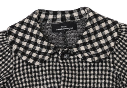 tricot COMME des GARCONS Check Velour Jacket Black Size S