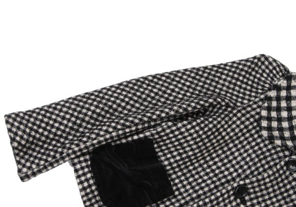tricot COMME des GARCONS Check Velour Jacket Black Size S