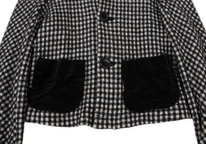 tricot COMME des GARCONS Check Velour Jacket Black Size S