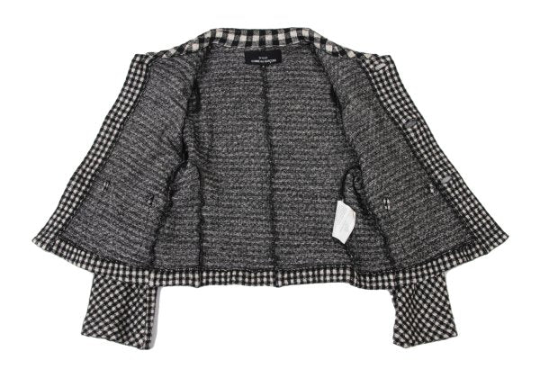 tricot COMME des GARCONS Check Velour Jacket Black Size S