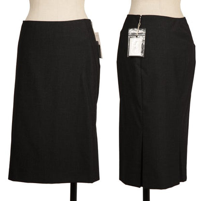 agnes b. Wool A-Line Midi Skirt Charcoal Size 36