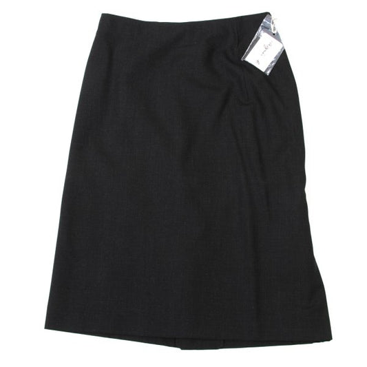 agnes b. Wool A-Line Midi Skirt Charcoal Size 36