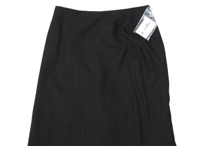 agnes b. Wool A-Line Midi Skirt Charcoal Size 36