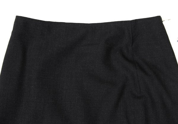 agnes b. Wool A-Line Midi Skirt Charcoal Size 36