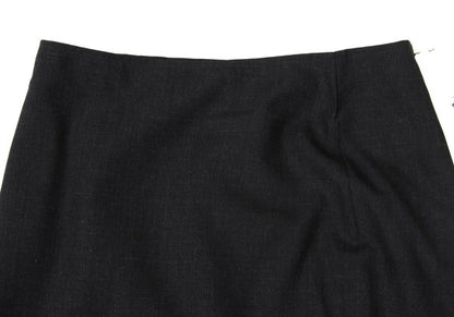 agnes b. Wool A-Line Midi Skirt Charcoal Size 36