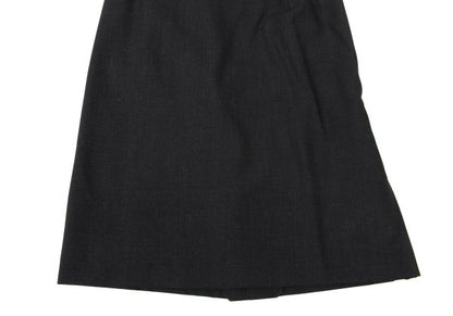 agnes b. Wool A-Line Midi Skirt Charcoal Size 36