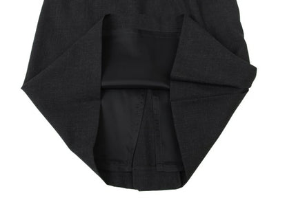 agnes b. Wool A-Line Midi Skirt Charcoal Size 36