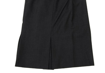 agnes b. Wool A-Line Midi Skirt Charcoal Size 36