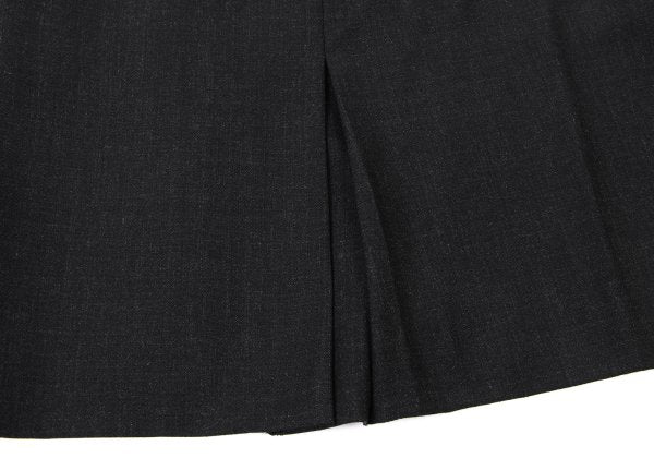 agnes b. Wool A-Line Midi Skirt Charcoal Size 36