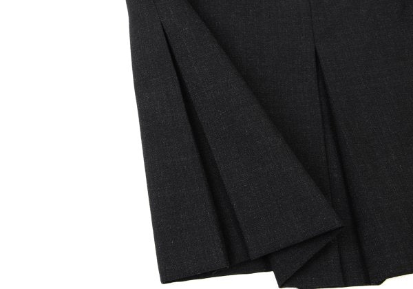 agnes b. Wool A-Line Midi Skirt Charcoal Size 36