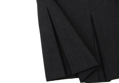 agnes b. Wool A-Line Midi Skirt Charcoal Size 36