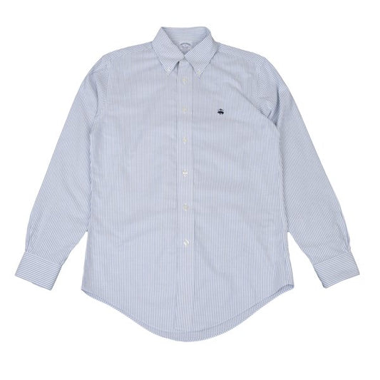 Brooks Brothers Striped Button-Down Shirt Light Blue Size S