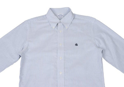 Brooks Brothers Striped Button-Down Shirt Light Blue Size S