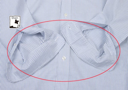 Brooks Brothers Striped Button-Down Shirt Light Blue Size S