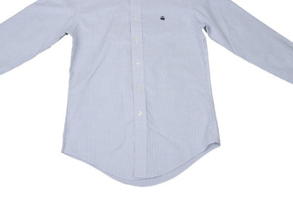 Brooks Brothers Striped Button-Down Shirt Light Blue Size S